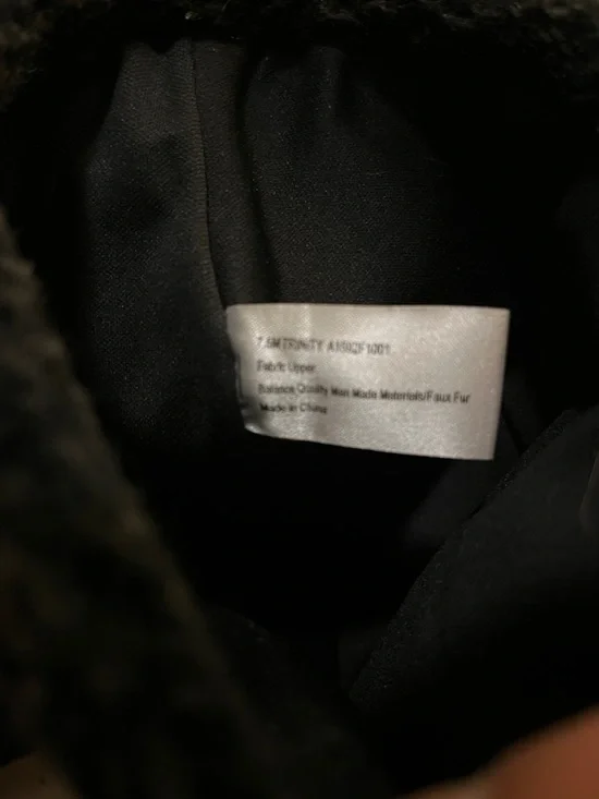 Naturalizer Black Faux-Sherling Faux Suede Heeled Boots - Picture 4 of 8